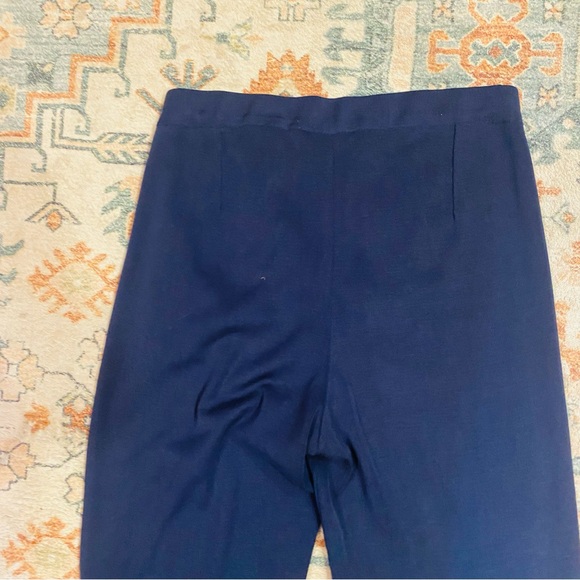 Ming Wang Womens Navy Blue Acrylic Blend Pants Size Petite Small - Picture 7 of 7